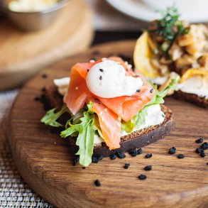 Hjtbelagt smrrebrd (forudbestilles 2 hverdage fr)